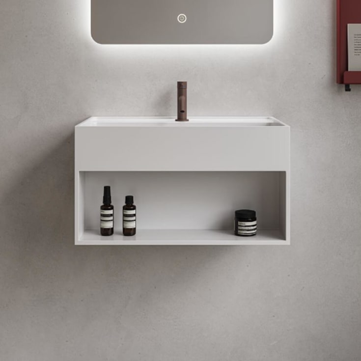 Copenhagen Bath Modul SH 60 servant med hylle, 60x40 cm, hvit matt