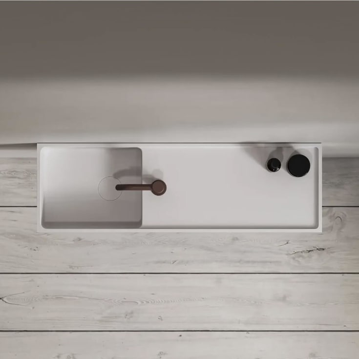 Copenhagen Bath Modul LR 80 servant, 80x25 cm, hvit matt