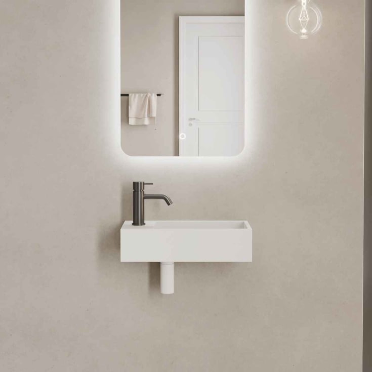 Copenhagen Bath Nordland 42 servant, 42,5x25 cm, hvit matt