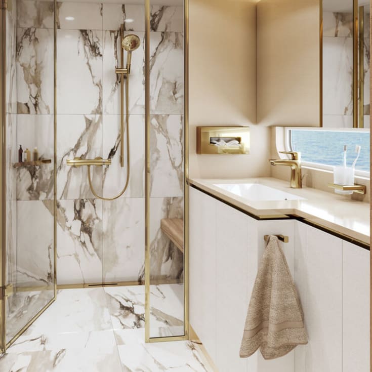 Hansgrohe AddStoris servettdispenser, guld