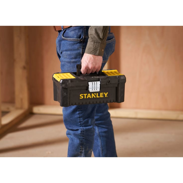 STANLEY Essential værkstøjskasse med metalbeslag, 32 cm