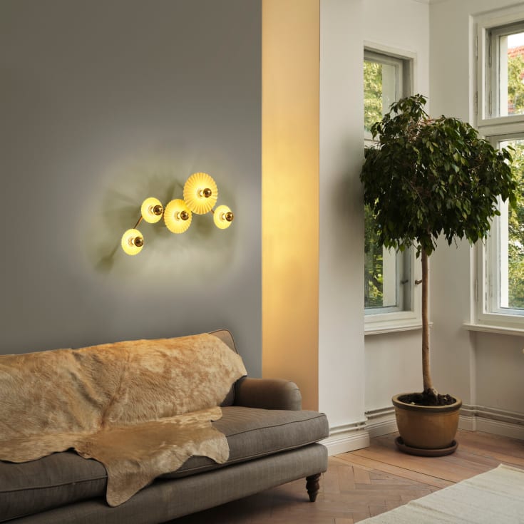 Osram Decor Plissee væglampe, beige
