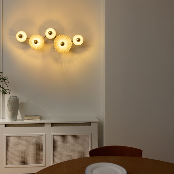 Osram Decor Plissee vägglampa, beige