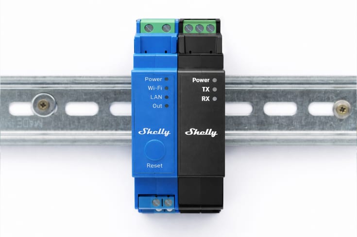 Shelly Pro RS485 modbus, tilføjelsesmodul