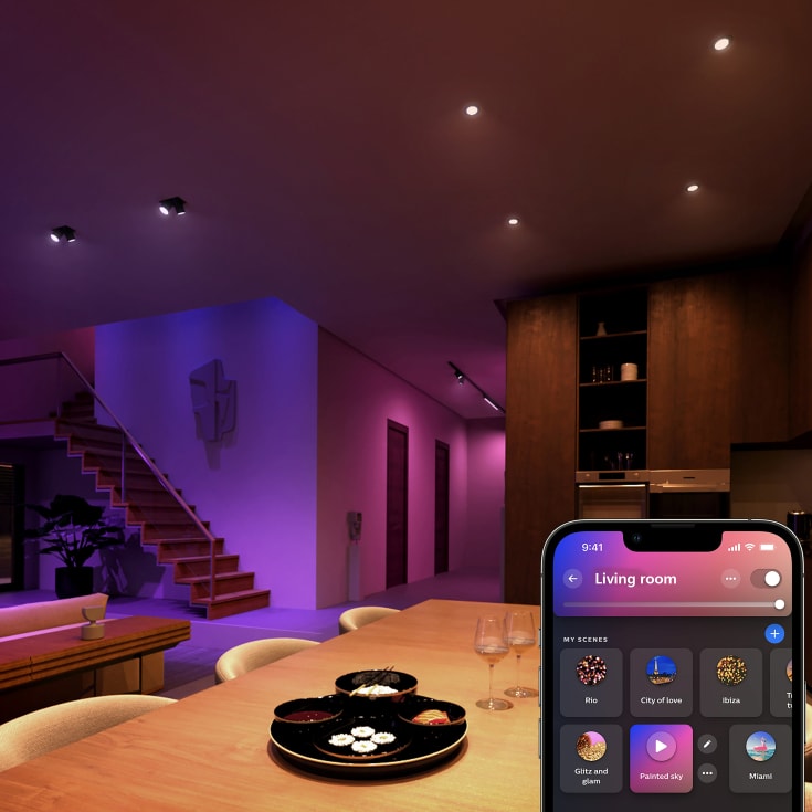Philips Hue White Color Ambiance MR16 spotpærer, 5,1W, 12V