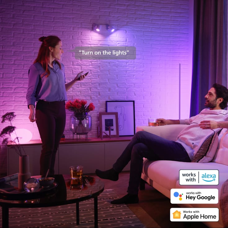 Philips Hue White Color Ambiance MR16 spotpærer, 5,1W, 12V