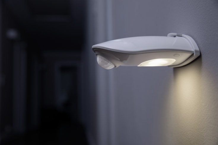 Osram utendørs vegglampe med sensor, 4000 K, hvit