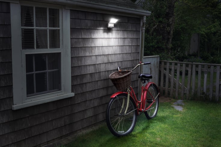 Osram udendørs batteri spot med sensor, 4W. 4000K, hvid