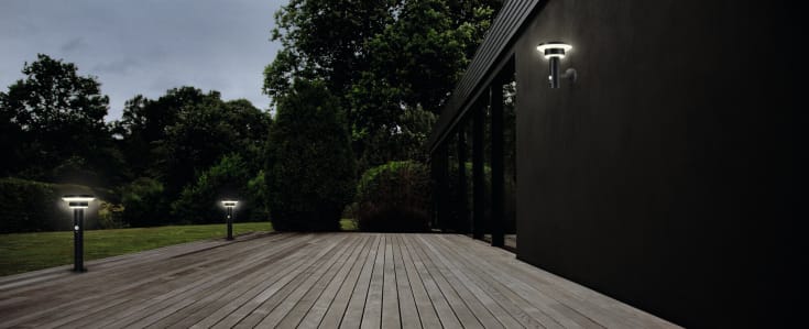 Osram Endura Style Sol Double udendørs væglampe, 6W, sort