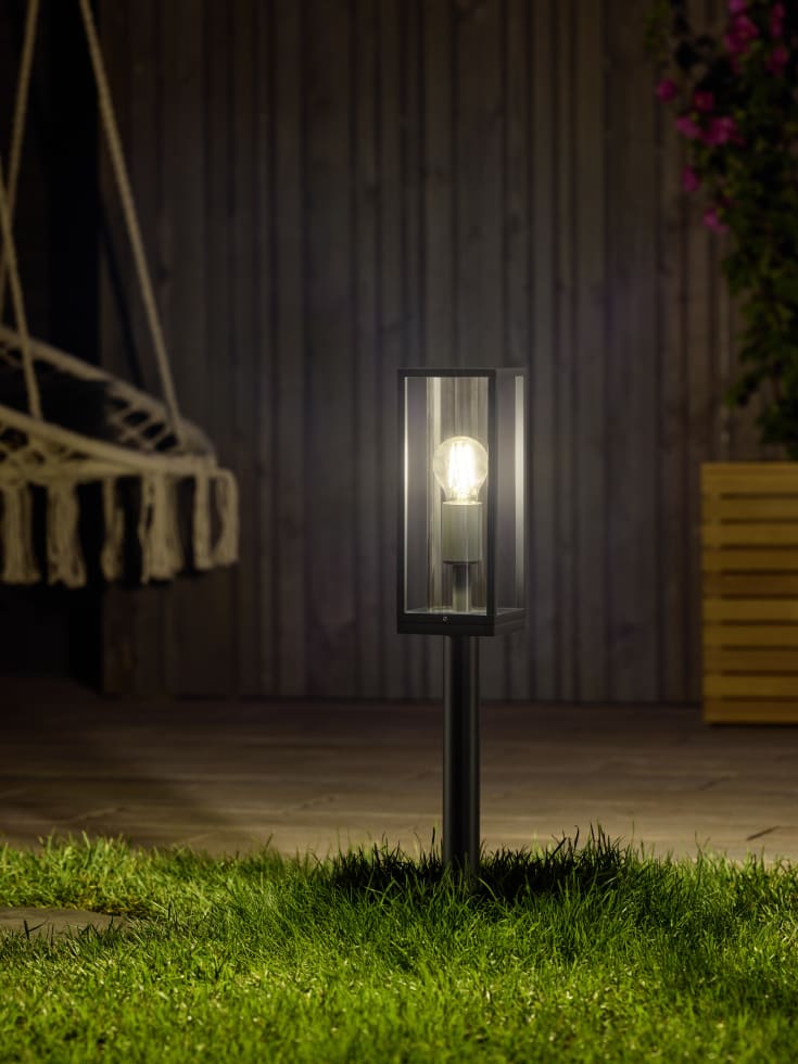 Osram Endura Classic Cuadra trädgårdslampa, E27, grå