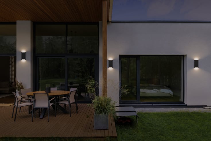 Osram Endura Style Idar udendørs væglampe grå