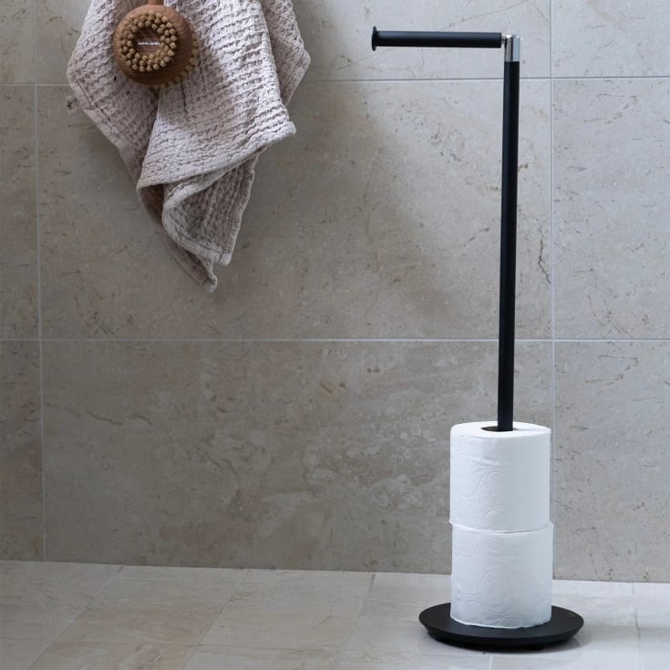 Smedbo toiletrulleholder, mat sort
