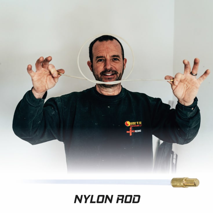 Super Rod ekstra rod i nylon, 5 stk. 5 mm x 1 m