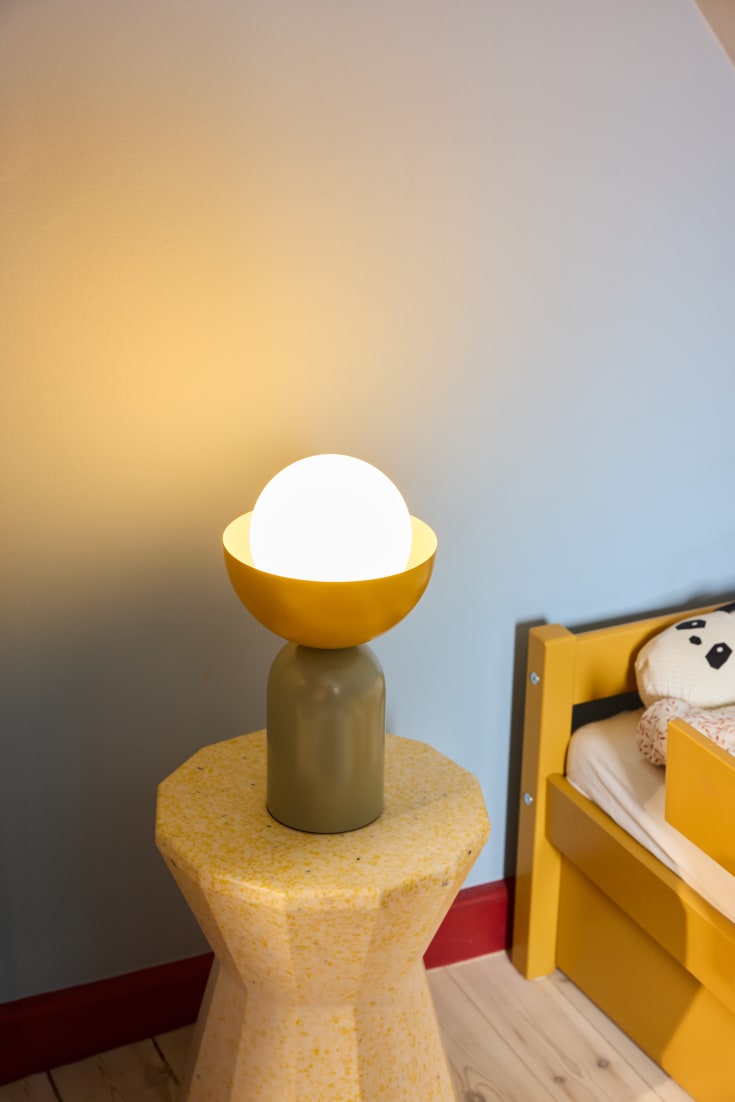 Osram Decor Bowl bordlampe, grøn/gul