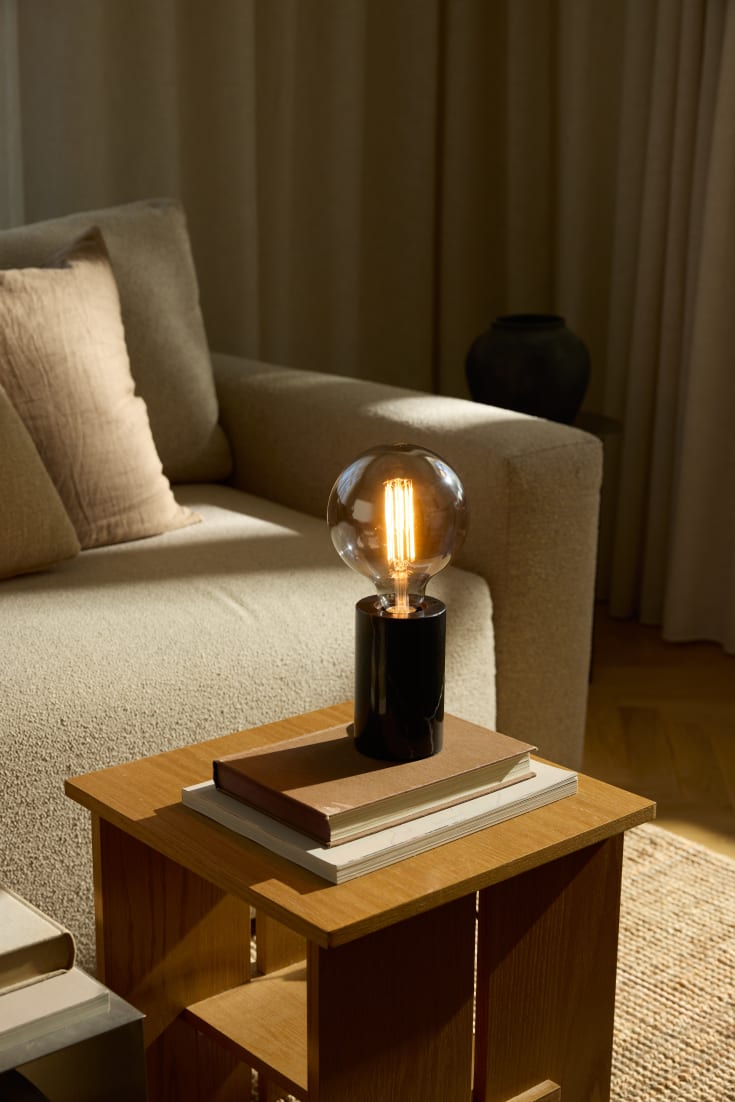 Osram Decor Marble bordlampefod, sort