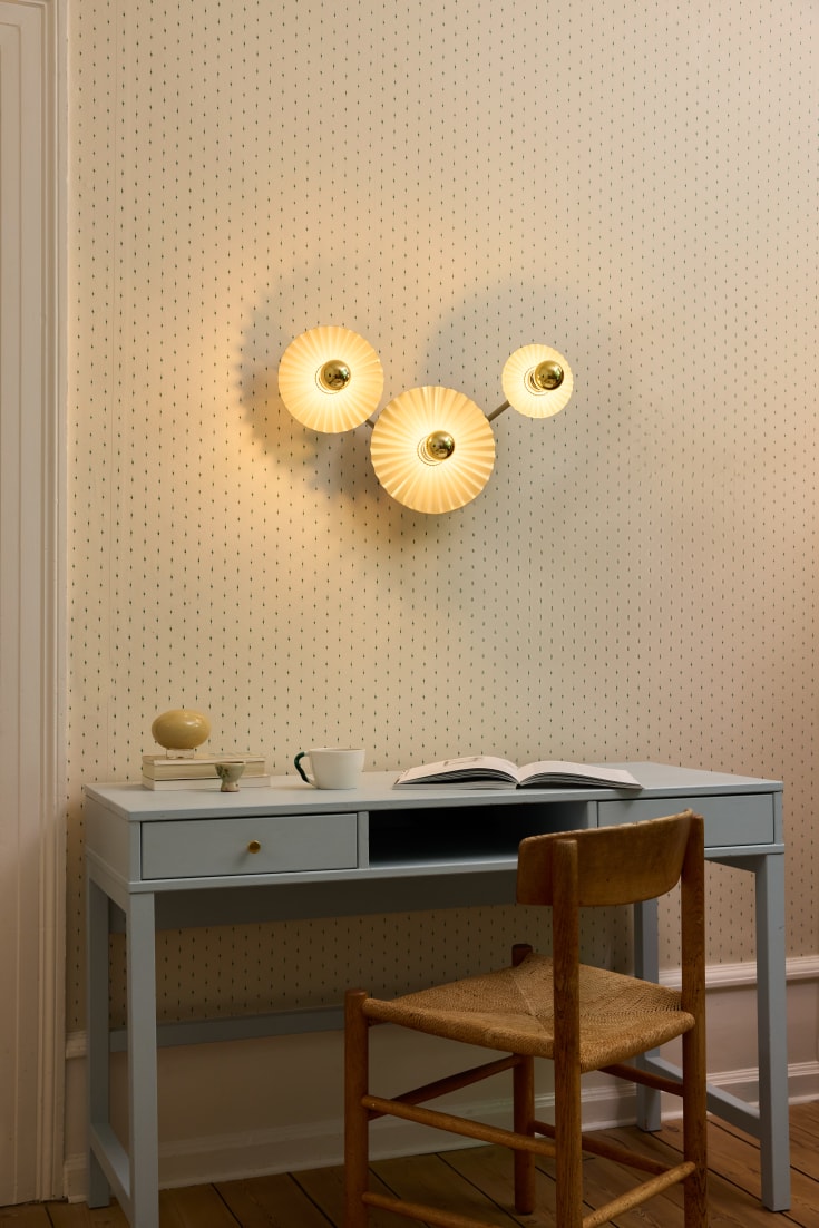 Osram Decor Plissee vegglampe, beige