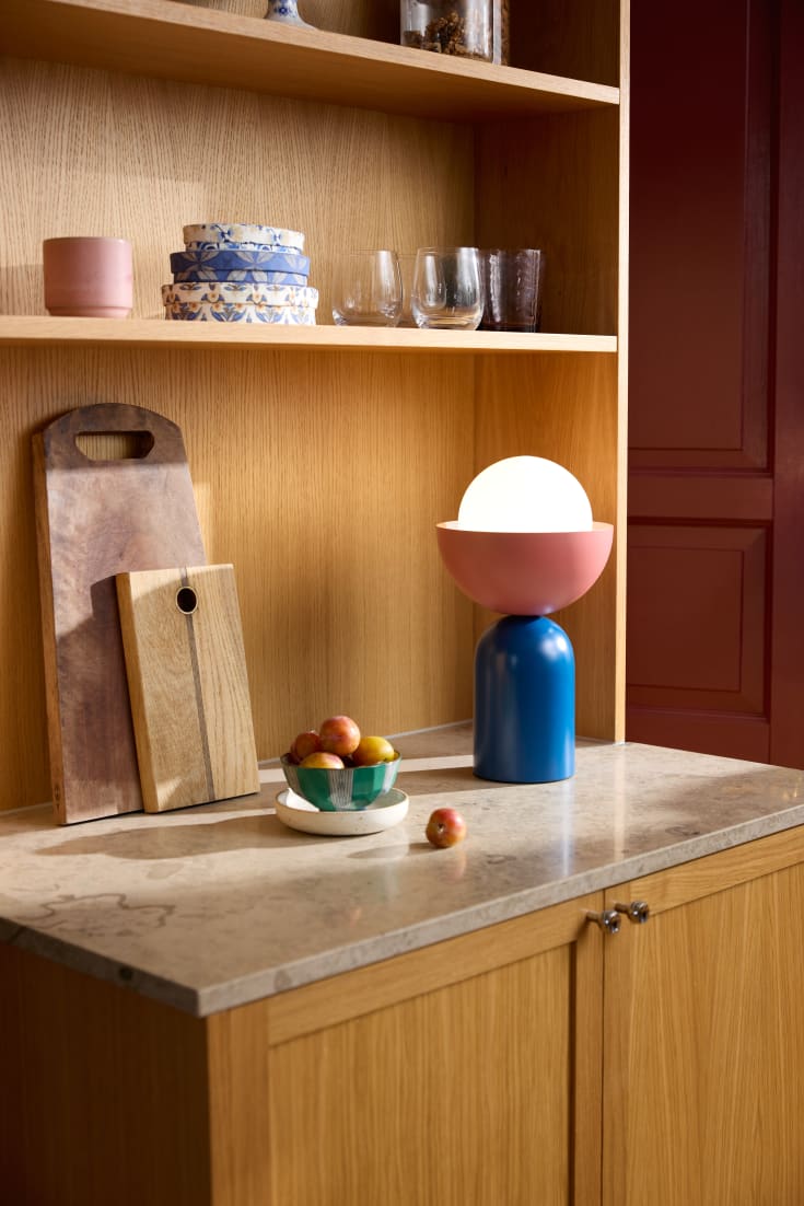Osram Decor Bowl bordlampe, blå/rosa