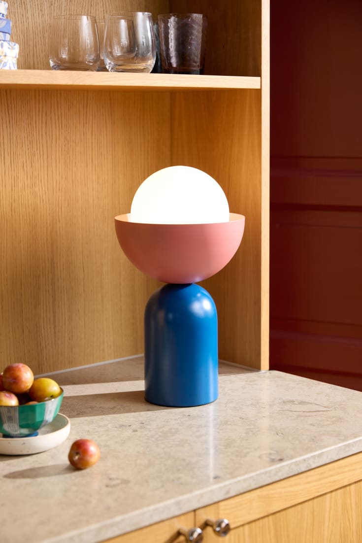 Osram Decor Bowl bordlampe, blå/rosa