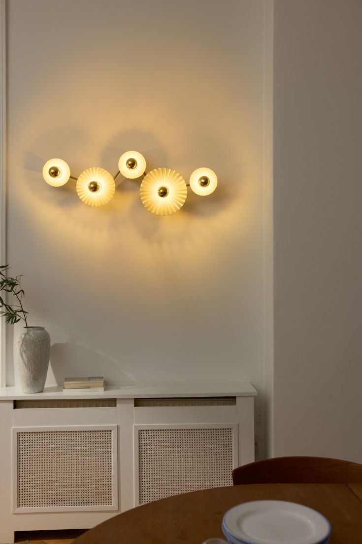 Osram Decor Plissee vegglampe, beige