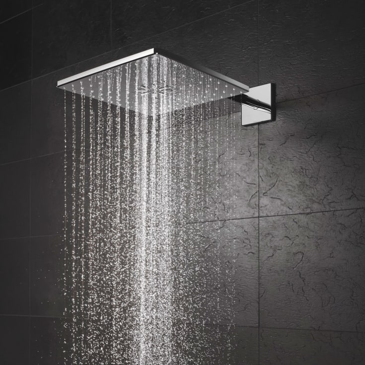 Grohe Rainshower SmartActive Cube brusehoved, 31x31 cm, krom