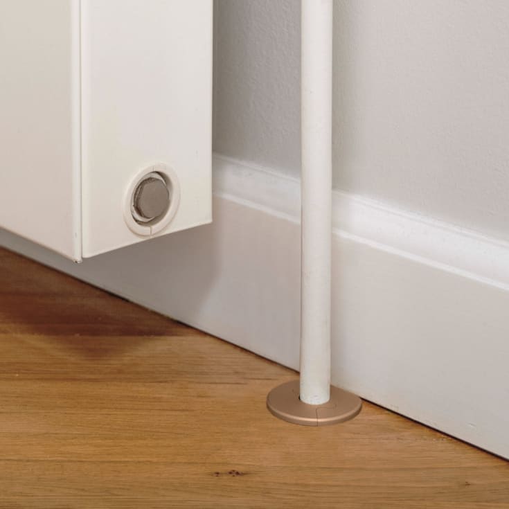 Alu Fit roset, 18 mm, børstet kobber