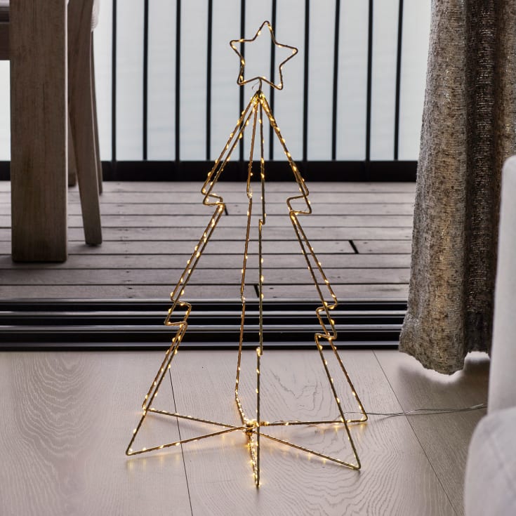 Sirius Esther juletre i metall med lys, H60 cm