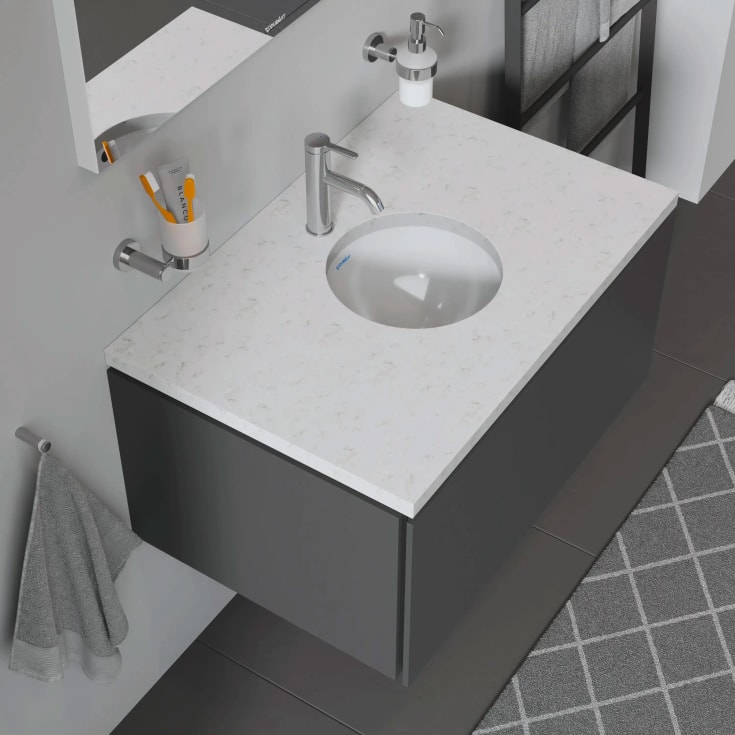 Duravit Architec servant for underliming, Ø37,5 cm, hvit