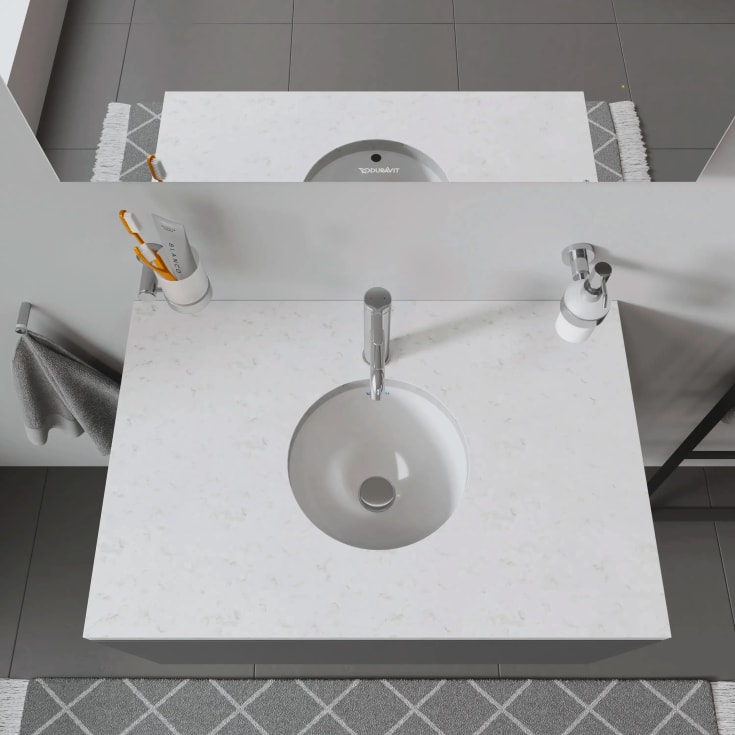 Duravit Architec servant for underliming, Ø37,5 cm, hvit