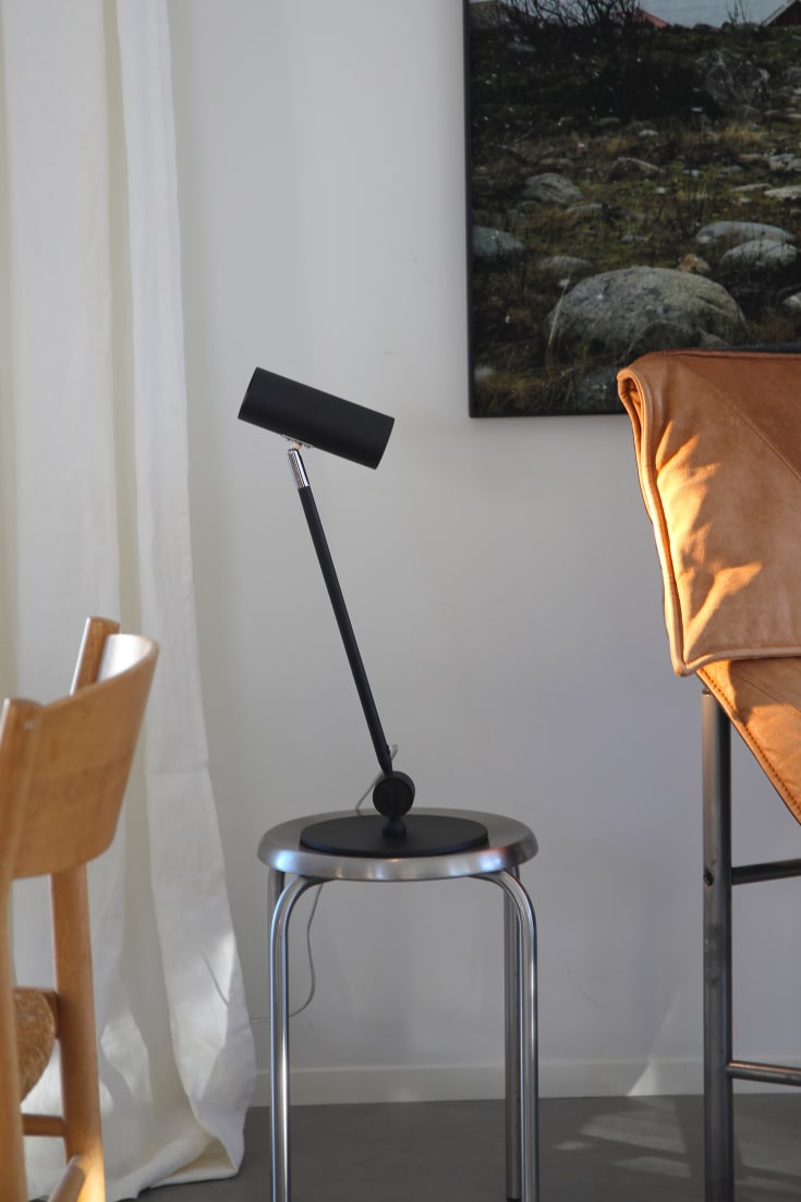 Markslöjd Arlo bordlampe 1l sort