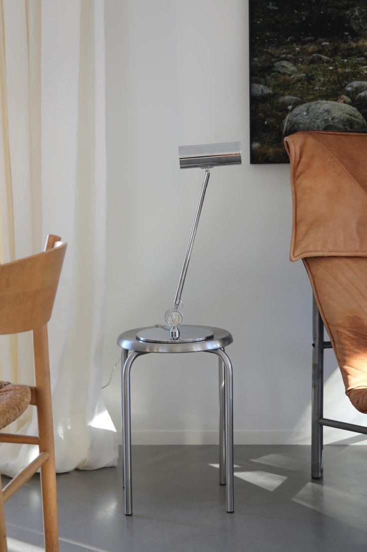 Markslöjd Arlo bordlampe, krom