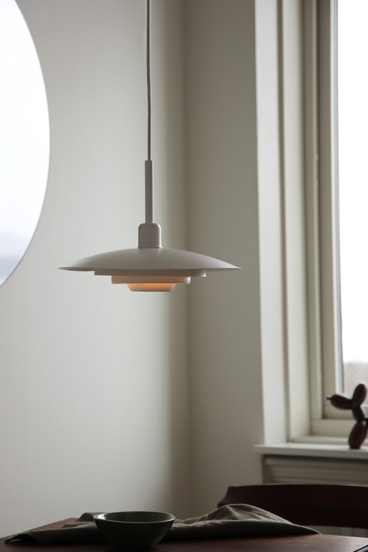 Markslöjd Piny pendel, hvid, Ø35 cm