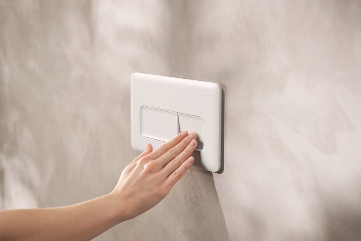 Hansgrohe iFrame Original Q betjeningsplade, mat hvid