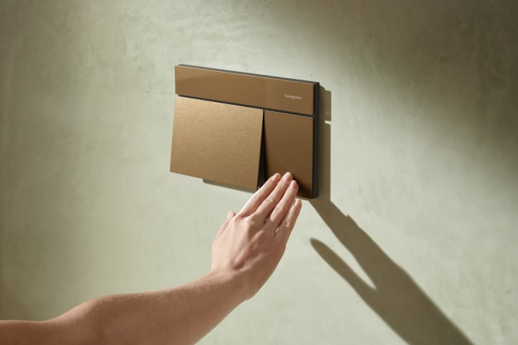 Hansgrohe iFrame Element E betjeningsplade, børstet bronze