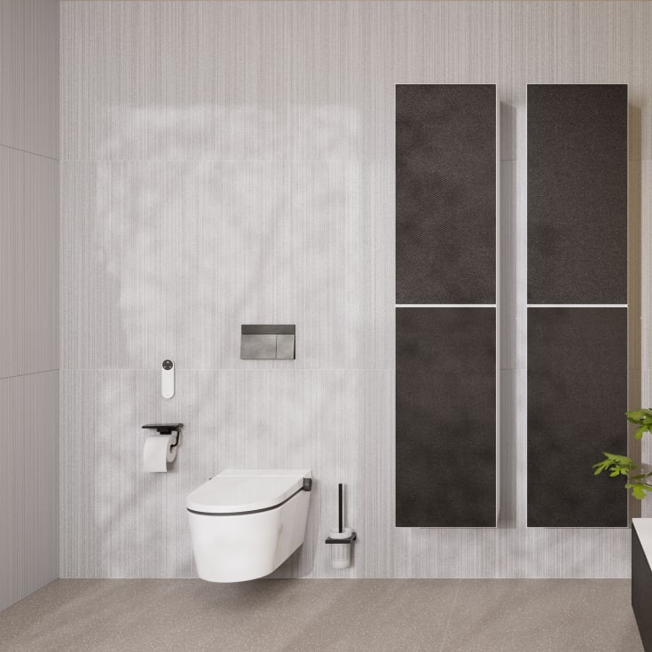 Hansgrohe iFrame Element E betjeningsplade, børstet sort krom
