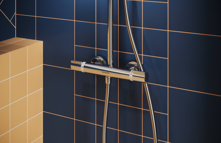 Hansgrohe Waterforms duschset, krom
