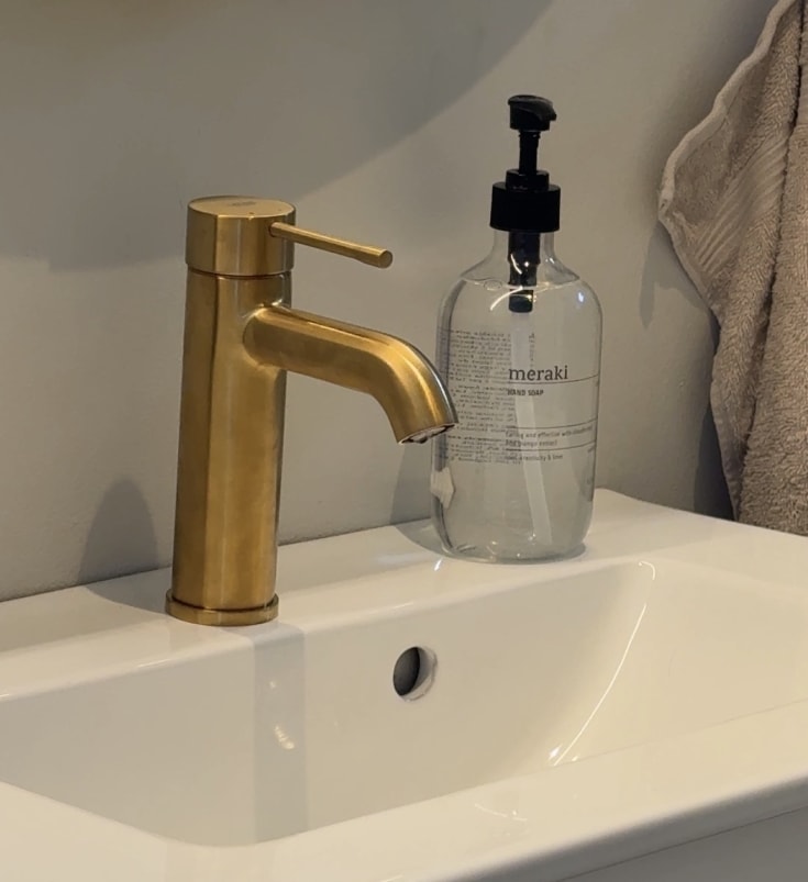 Grohe Essence S håndvaskarmatur, børstet messing
