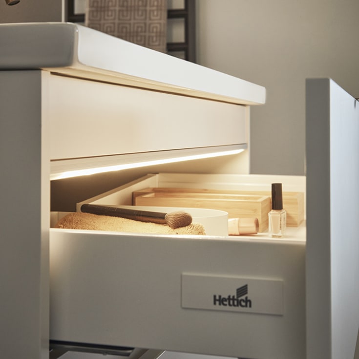 Hafa Shape 600 compact servantskap, 60x38x54 cm, hvit matt
