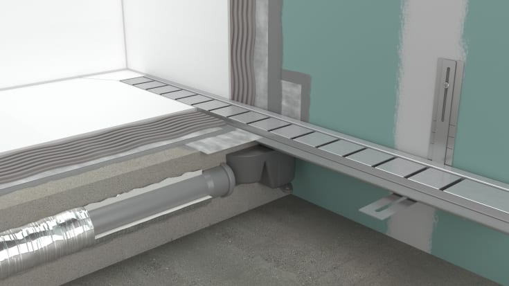 Hansgrohe RainDrain Go komplett golvbrunn, 900 mm, Ø50 mm, 900 mm