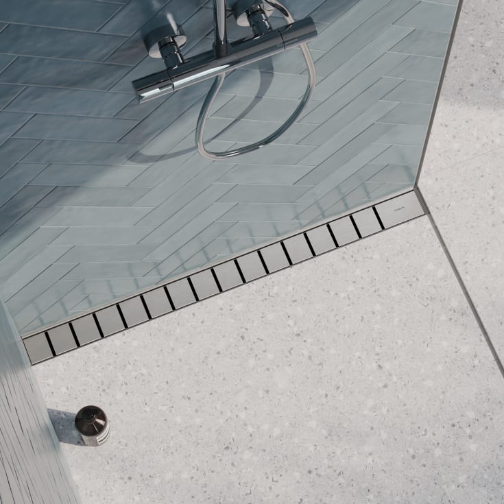 Hansgrohe RainDrain Go komplett golvbrunn, 900 mm, Ø50 mm, 900 mm