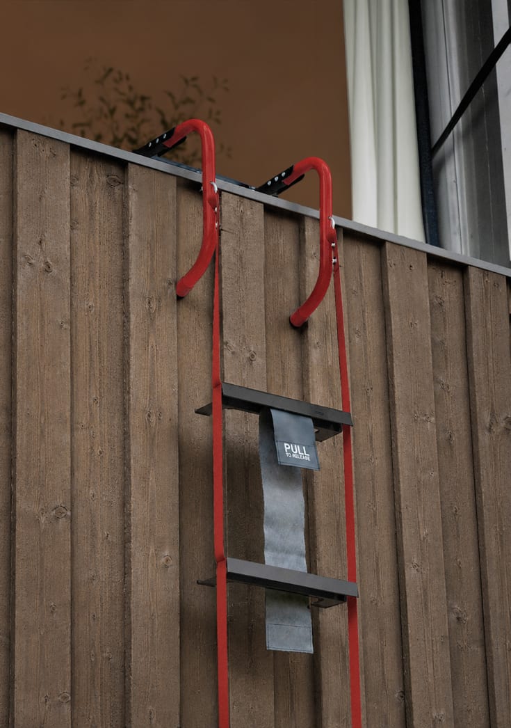 Housegard brandstige til to-etagers boliger, 4,5 m