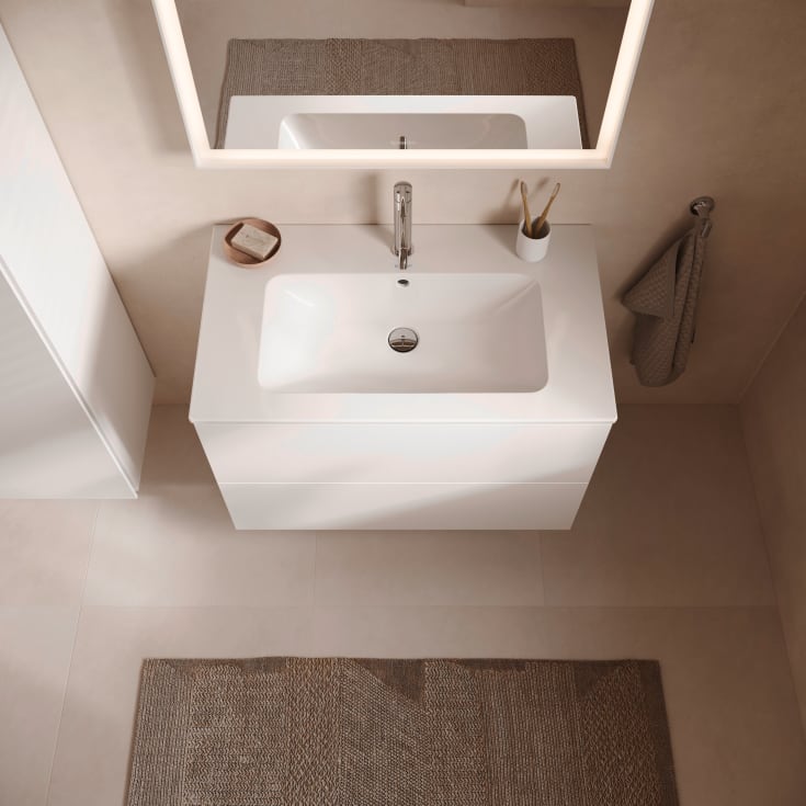 Duravit L-Cube tvättställsunderskåp, 82x48 cm, matt vit