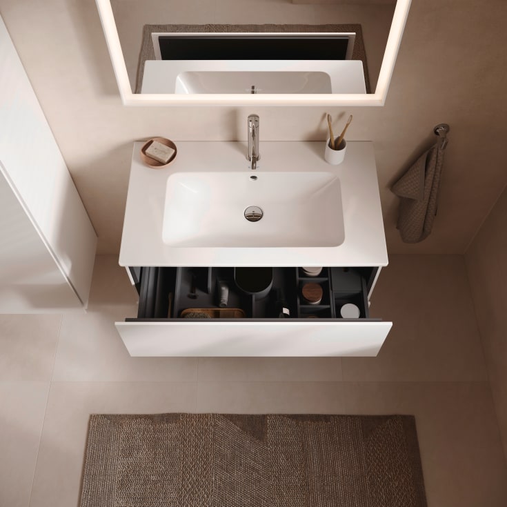 Duravit L-Cube tvättställsunderskåp, 82x48 cm, matt vit