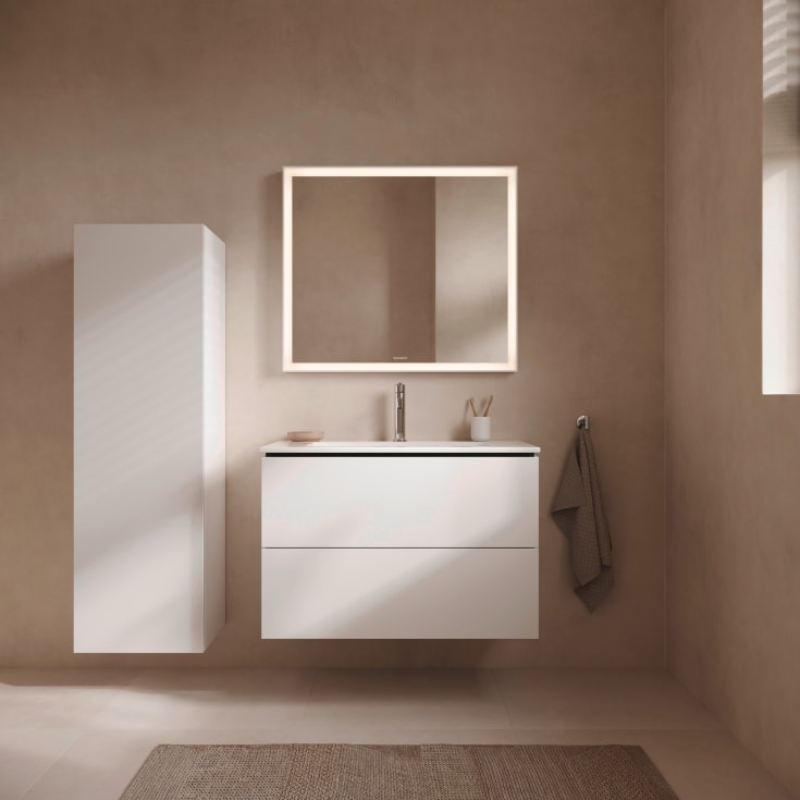 Duravit L-Cube tvättställsunderskåp, 82x48 cm, matt vit
