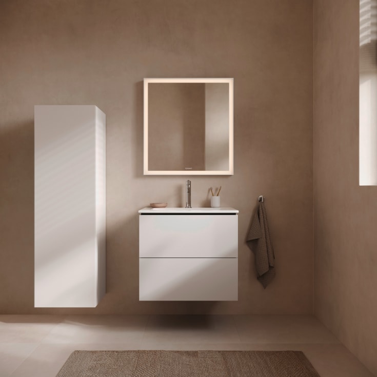 Duravit L-Cube tvättställsunderskåp, 62x48 cm, matt vit