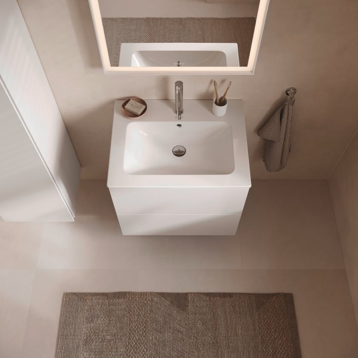 Duravit L-Cube tvättställsunderskåp, 62x48 cm, matt vit