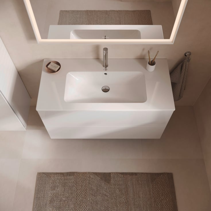 Duravit L-Cube servantskap 102x48 cm, hvit høyglans
