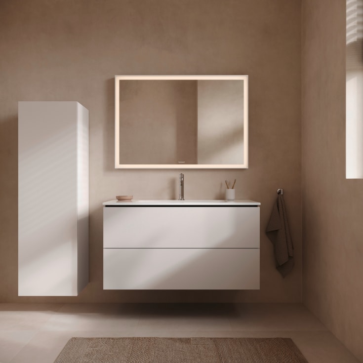 Duravit L-Cube tvättställsunderskåp, 102x48 cm, matt vit
