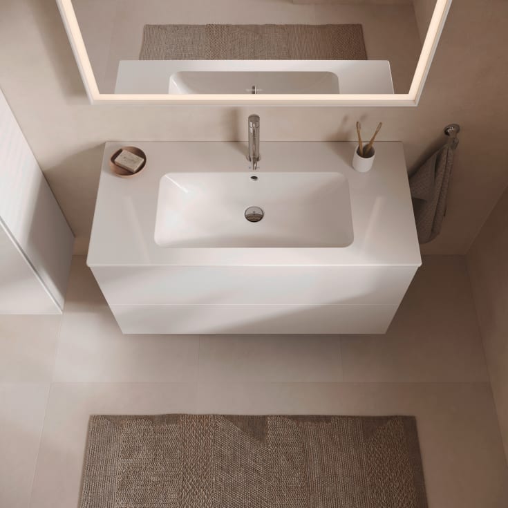Duravit L-Cube tvättställsunderskåp, 102x48 cm, matt vit