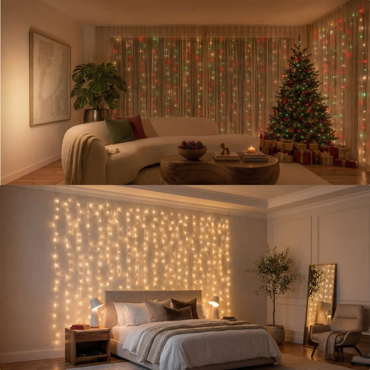 Philips Hue Festavia Curtain lyskæde, 250 LED