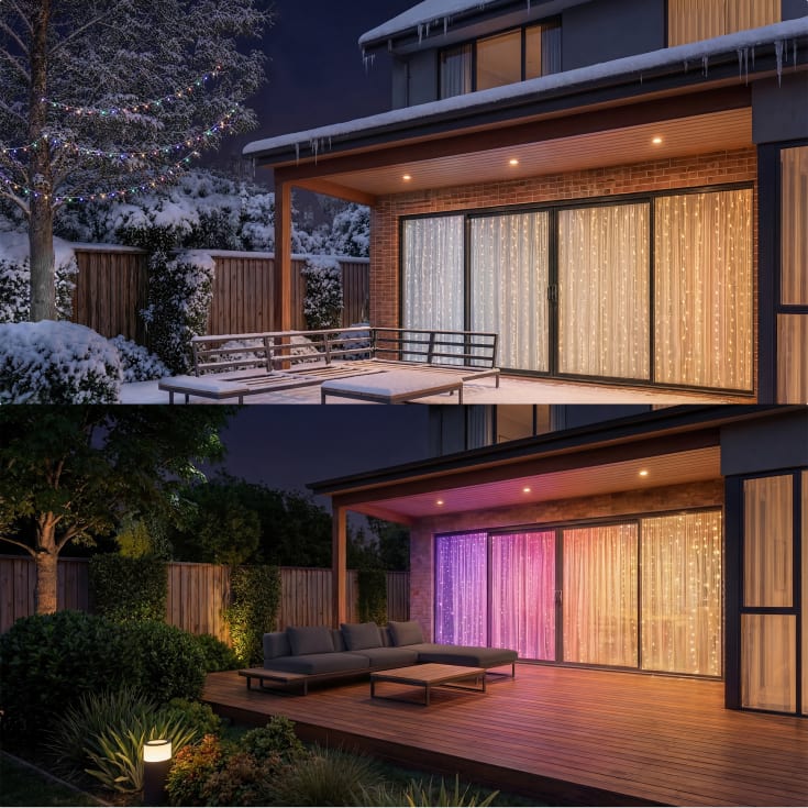 Philips Hue Festavia Curtain lyskæde, 250 LED